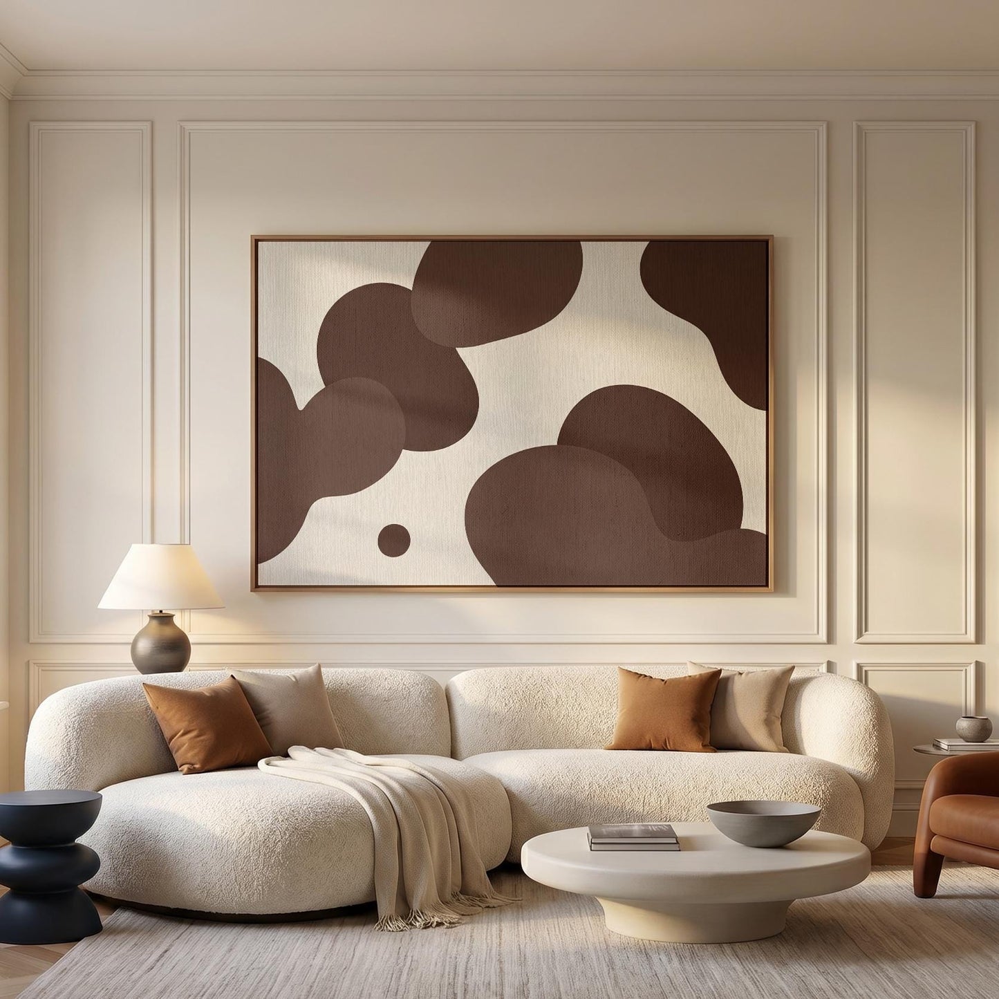 Abstract Organic Shapes Canvas Wall Art