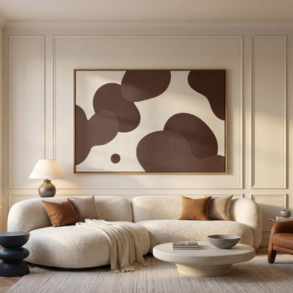 Abstract Organic Shapes Canvas Wall Art