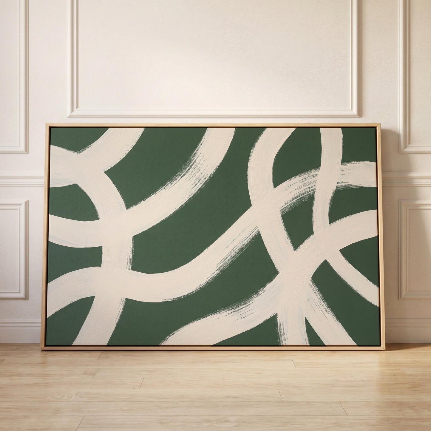 Abstract Brush Stroke Canvas Wall Art