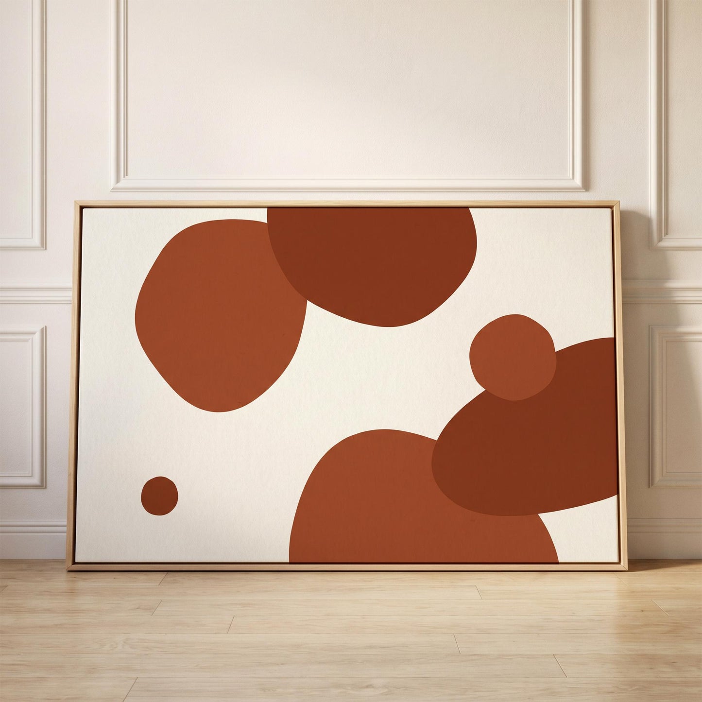 Abstract Organic Shapes Canvas Wall Art