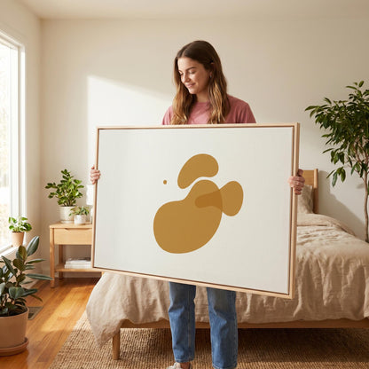 Abstract Organic Shapes Canvas Wall Art