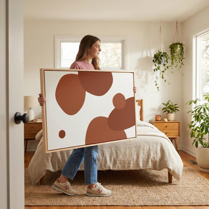 Abstract Organic Shapes Canvas Wall Art