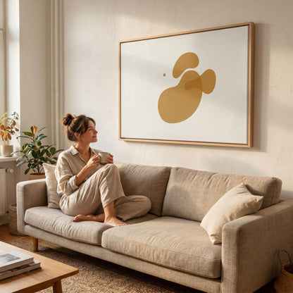 Abstract Organic Shapes Canvas Wall Art