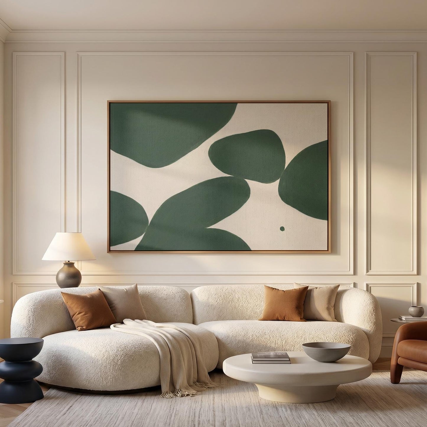 Abstract Organic Shapes Canvas Wall Art
