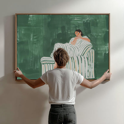 Abstract Woman Canvas Art
