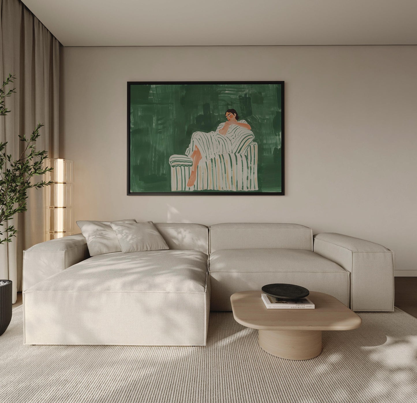Abstract Woman Canvas Art