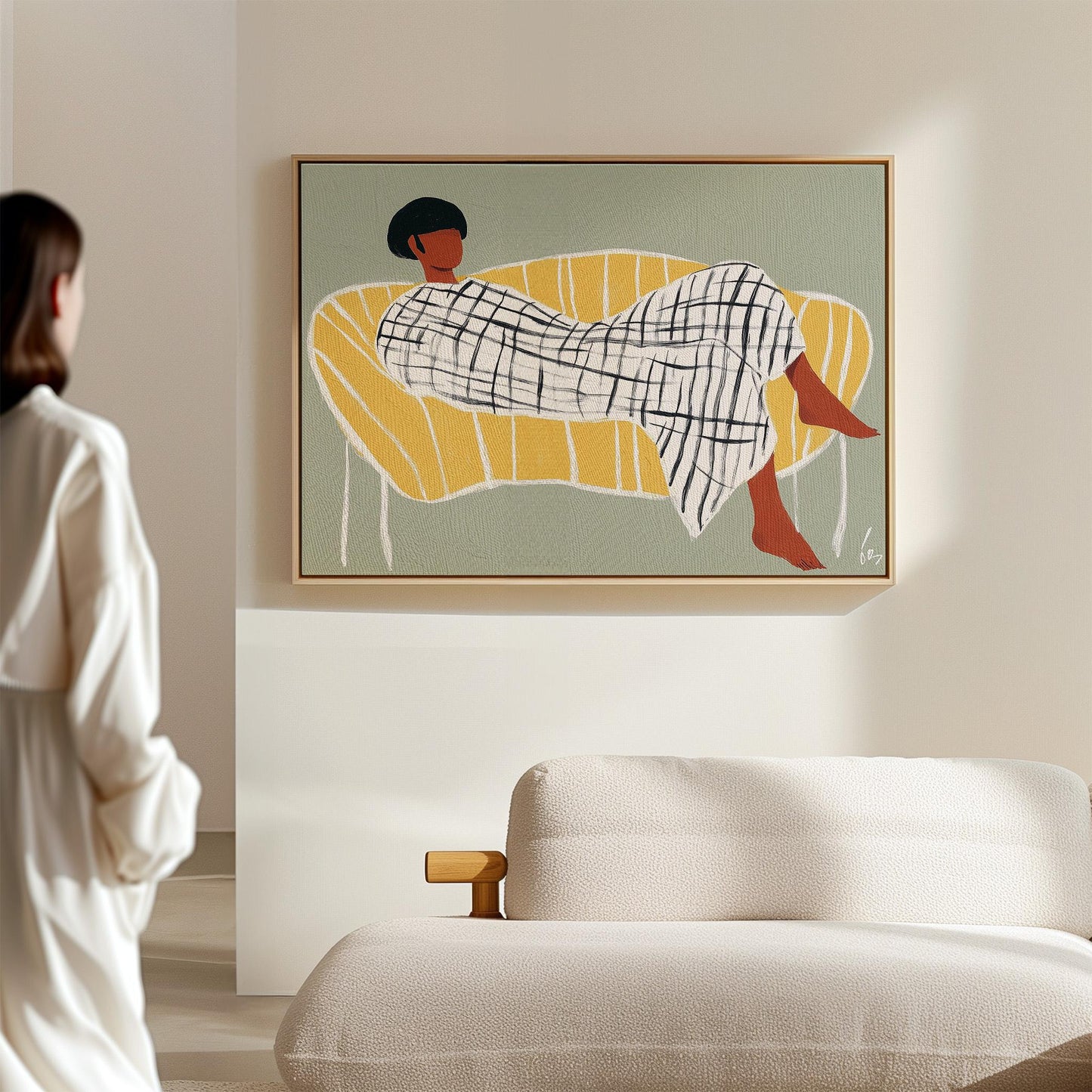 Abstract Woman Canvas Print