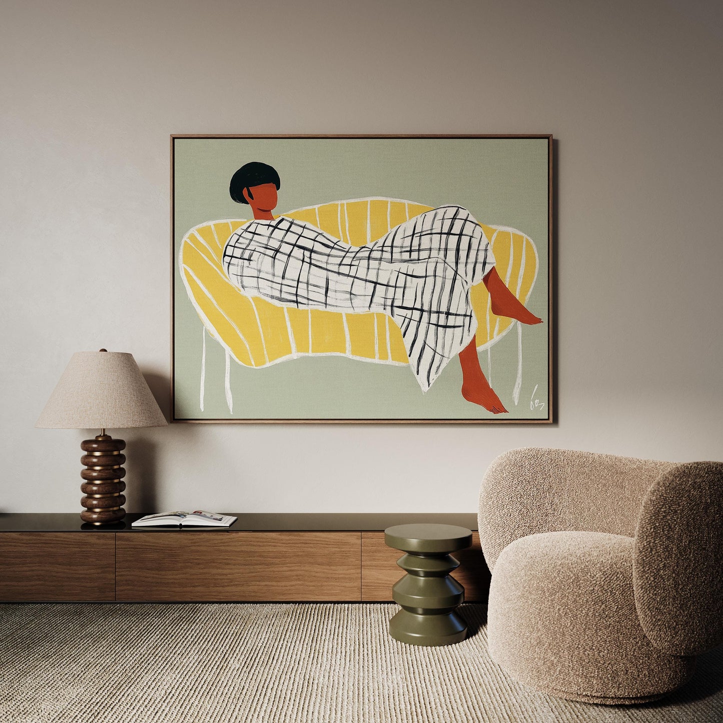 Abstract Woman Canvas Print
