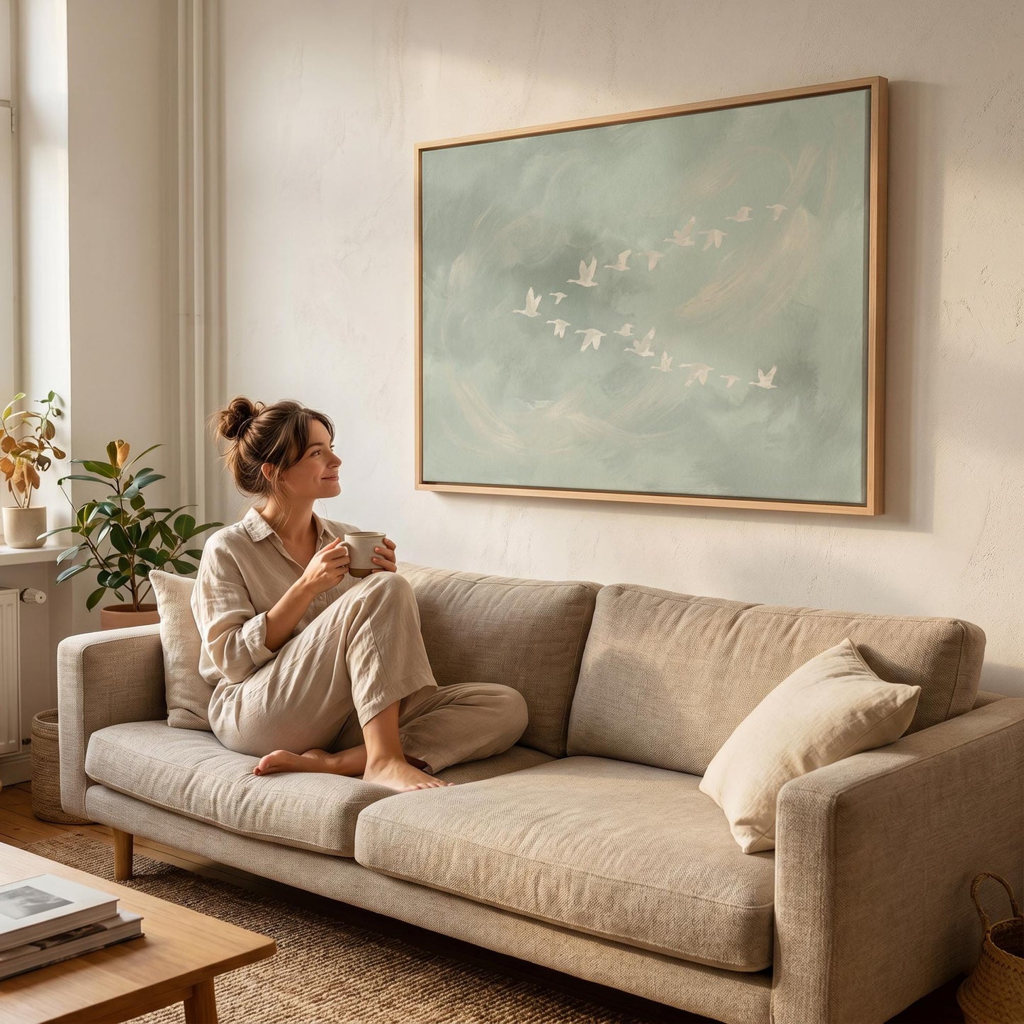 Flying Birds Canvas Wall Art