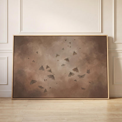 Moths Canvas Wall Art