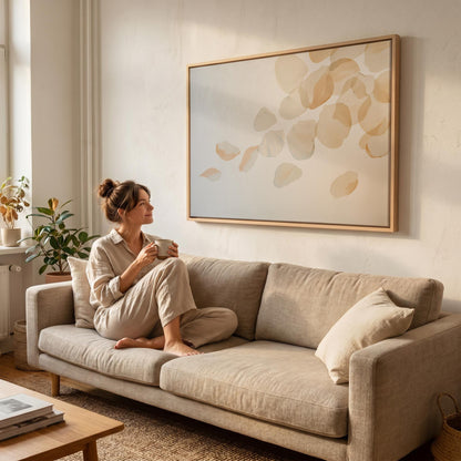 Floating Petals Canvas Wall Art