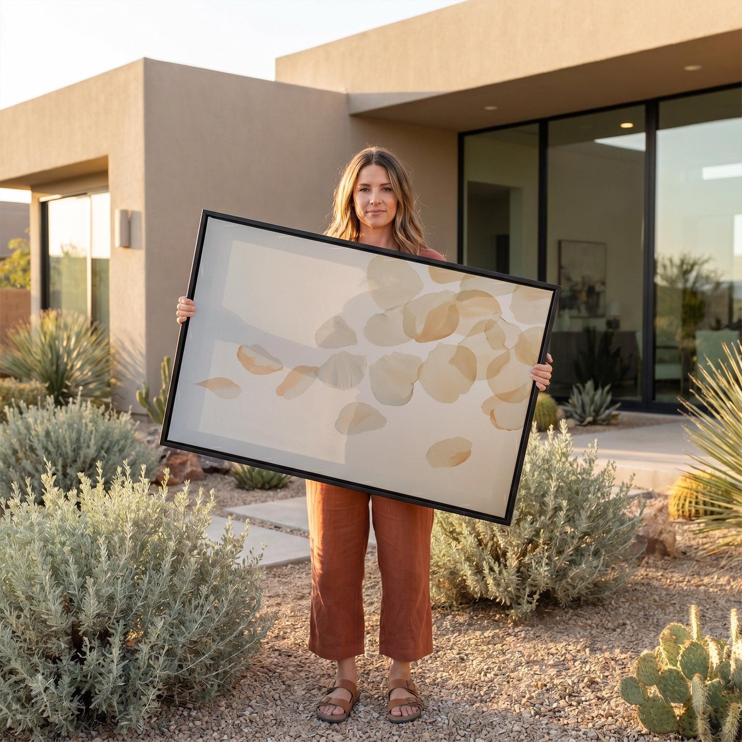 Floating Petals Canvas Wall Art