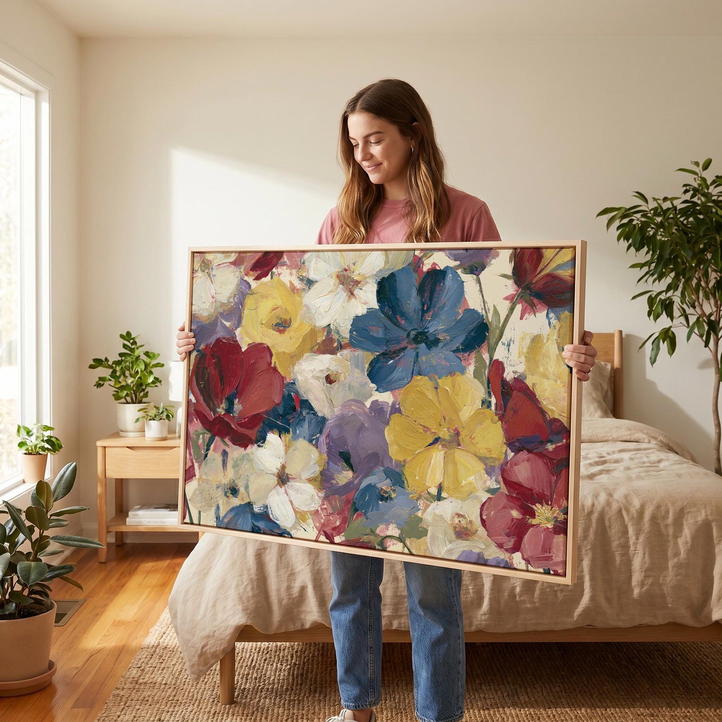 Wildflower Bouquet Canvas Wall Art