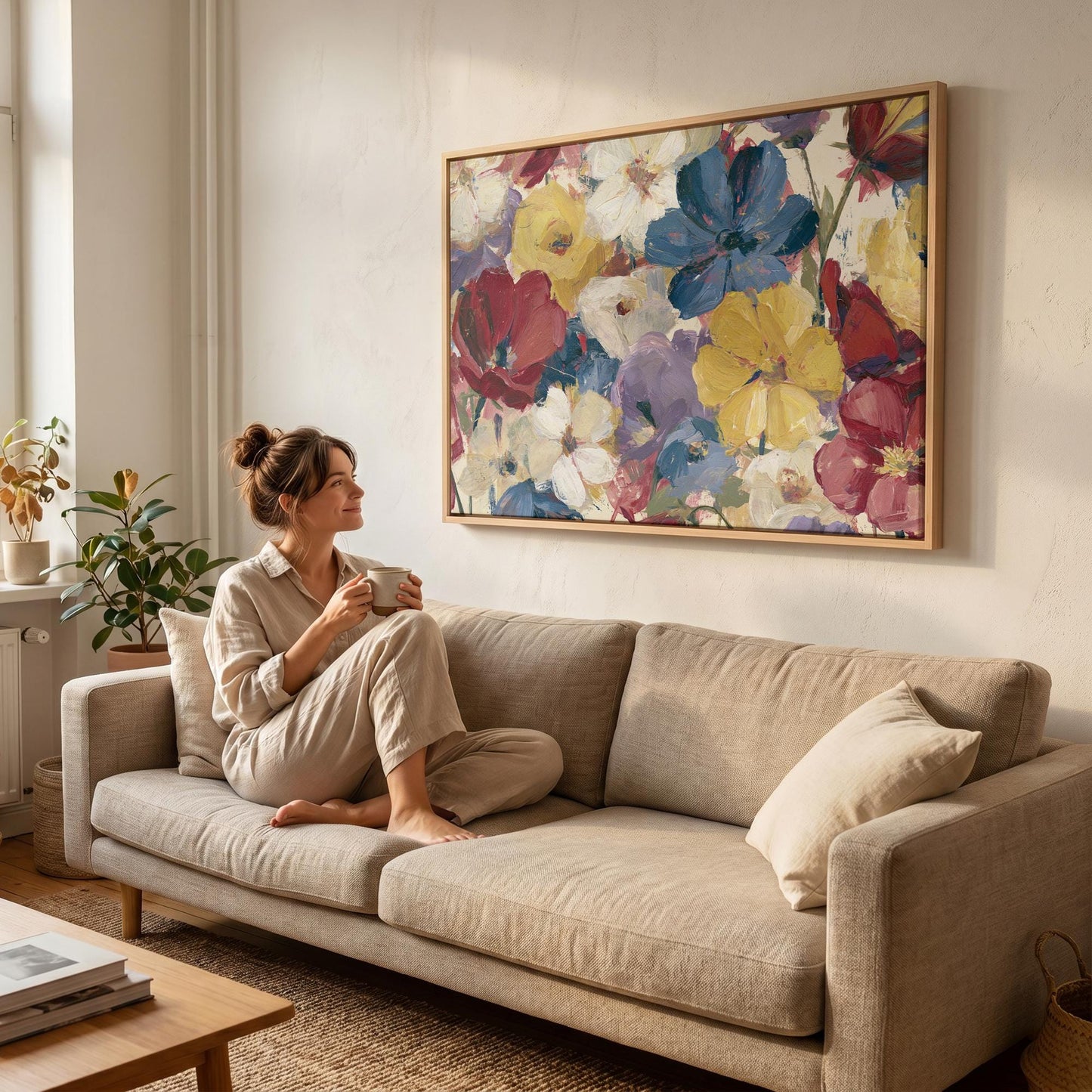 Wildflower Bouquet Canvas Wall Art