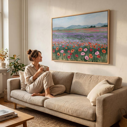 Poppy Field Canvas Wall Art