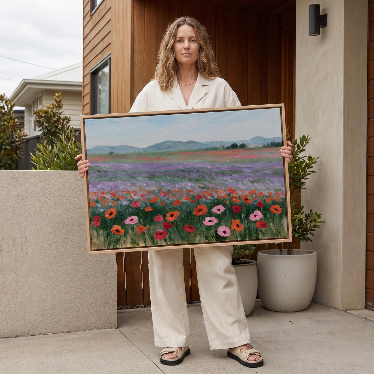 Poppy Field Canvas Wall Art
