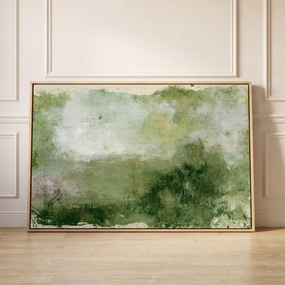 Abstract Green Landscape Canvas Wall Art