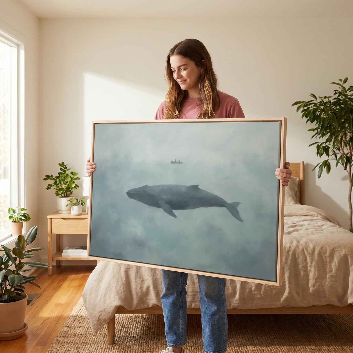 Whale Canvas Wall Art