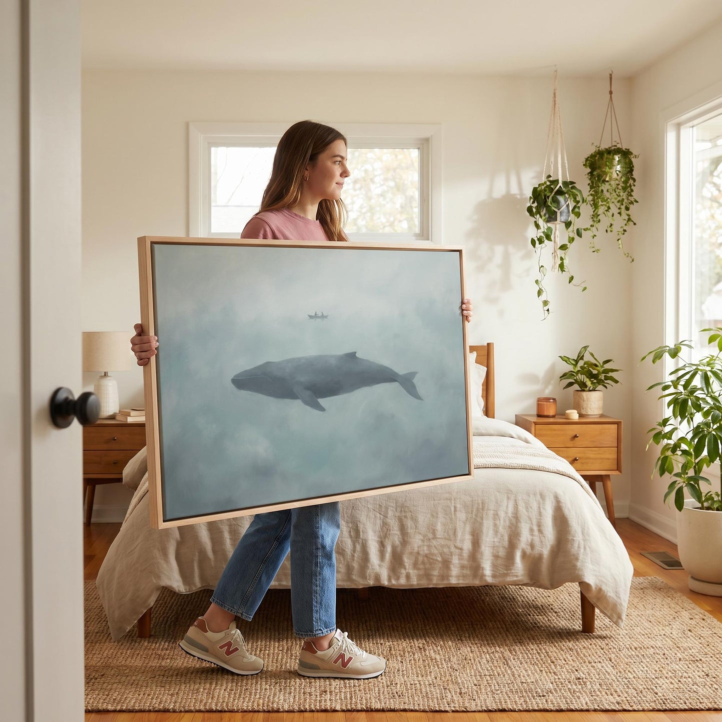 Whale Canvas Wall Art