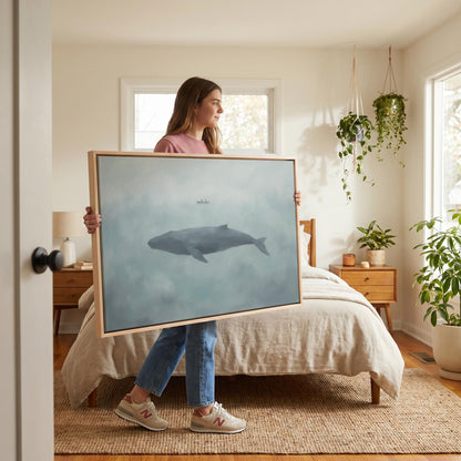 Whale Canvas Wall Art