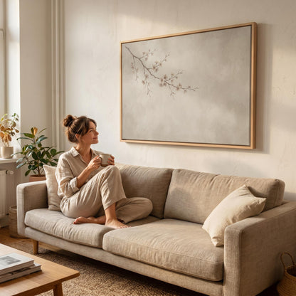 Cherry Blossom Branch Canvas Wall Art