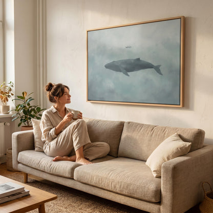 Whale Canvas Wall Art