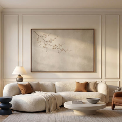 Cherry Blossom Branch Canvas Wall Art