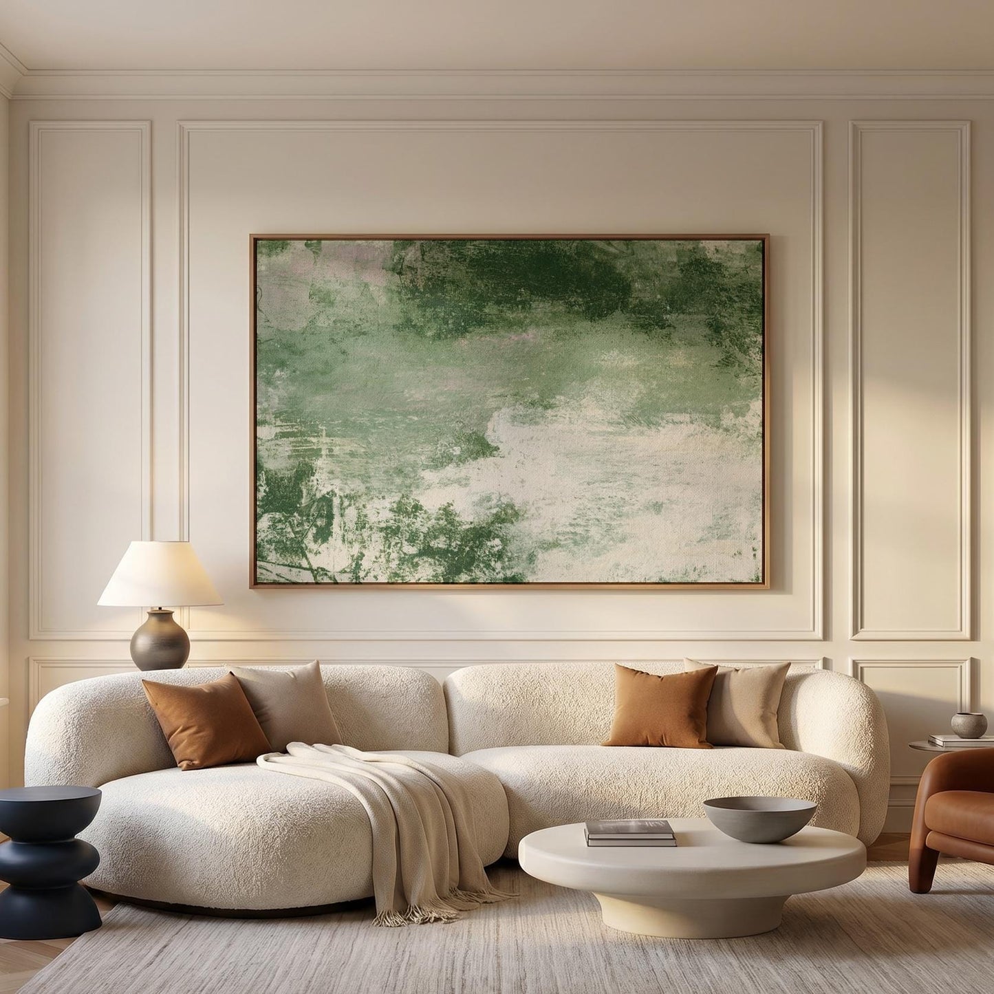 Green Abstract Canvas Wall Art