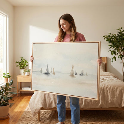Sailboats Canvas Wall Art