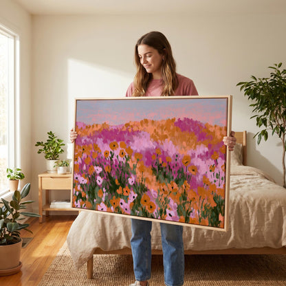 Wildflower Field Canvas Wall Art