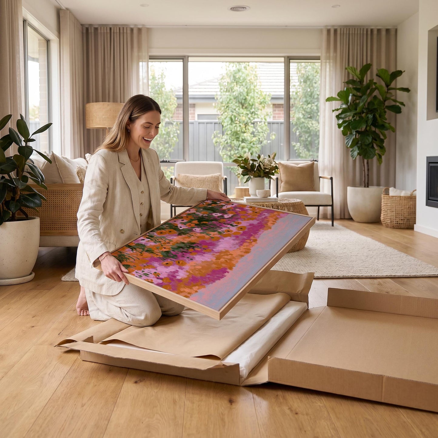 Wildflower Field Canvas Wall Art