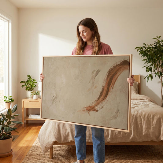 Abstract Brushstroke Canvas Wall Art