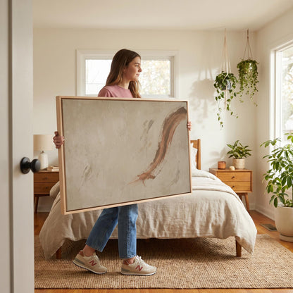Abstract Brushstroke Canvas Wall Art