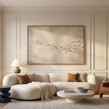 School of Fish Canvas Wall Art
