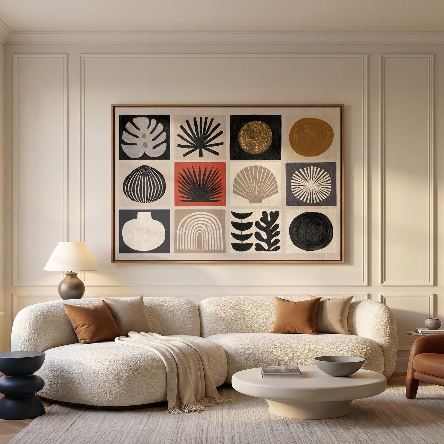 Botanical Grid Canvas Wall Art