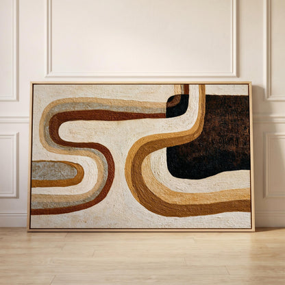 Abstract Swirl Canvas Wall Art