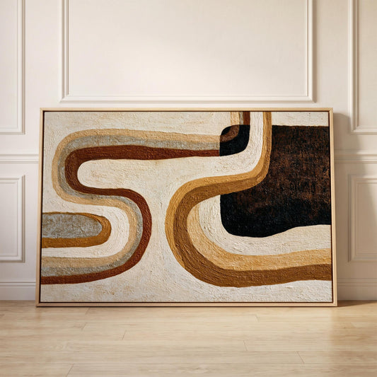 Abstract Swirl Canvas Wall Art