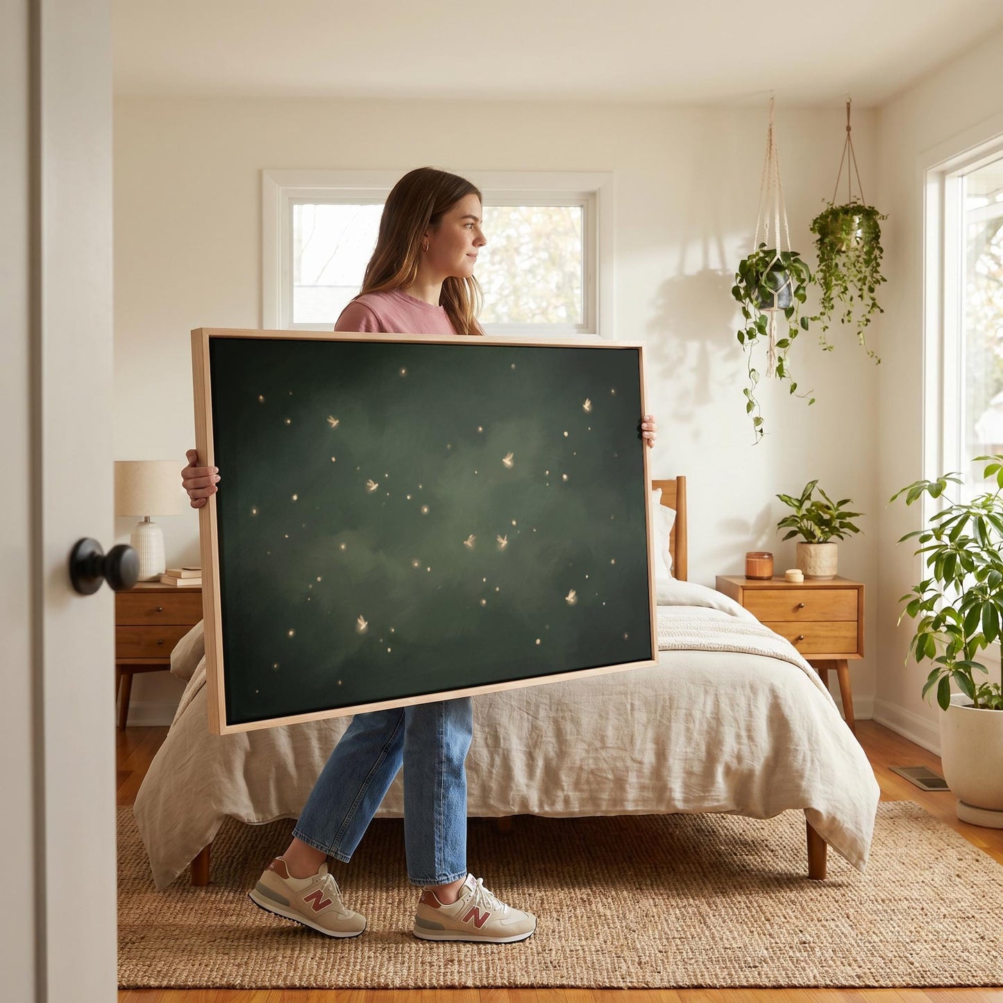 Fireflies Canvas Wall Art
