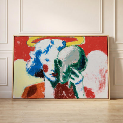 Clown Angel Canvas Wall Art