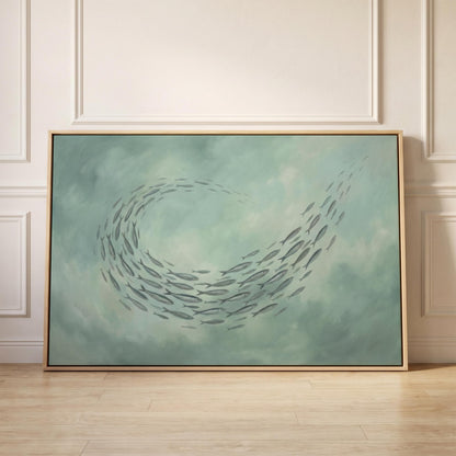 School of Fish Canvas Wall Art