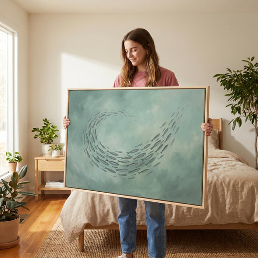 School of Fish Canvas Wall Art