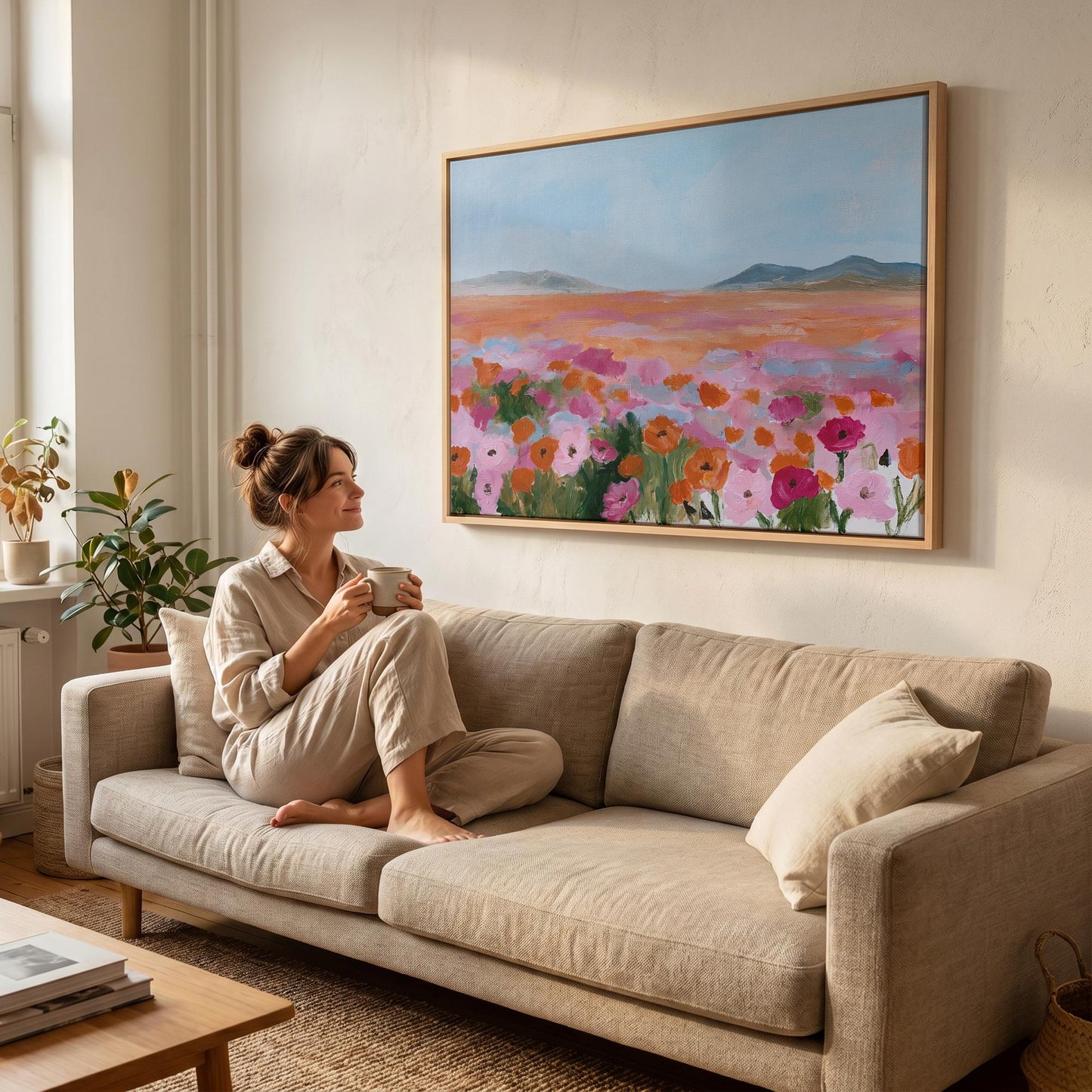 Poppy Field Canvas Wall Art