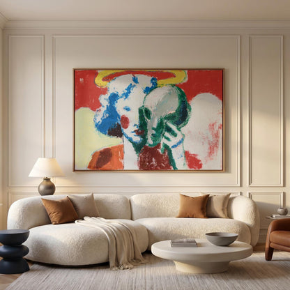 Clown Angel Canvas Wall Art