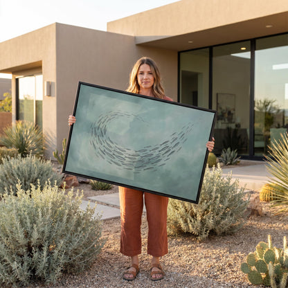 School of Fish Canvas Wall Art