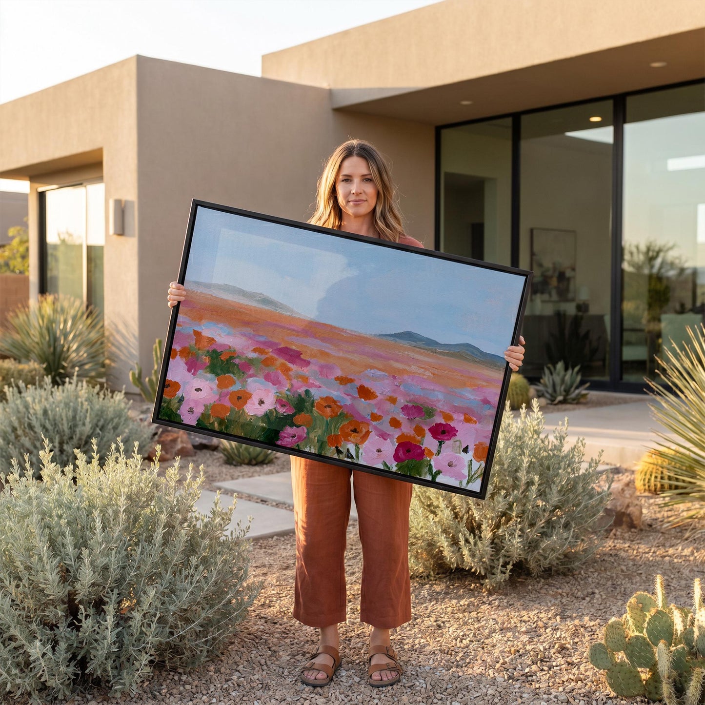 Poppy Field Canvas Wall Art