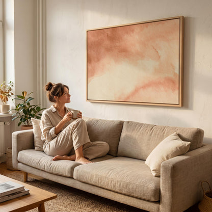Abstract Watercolor Canvas Wall Art