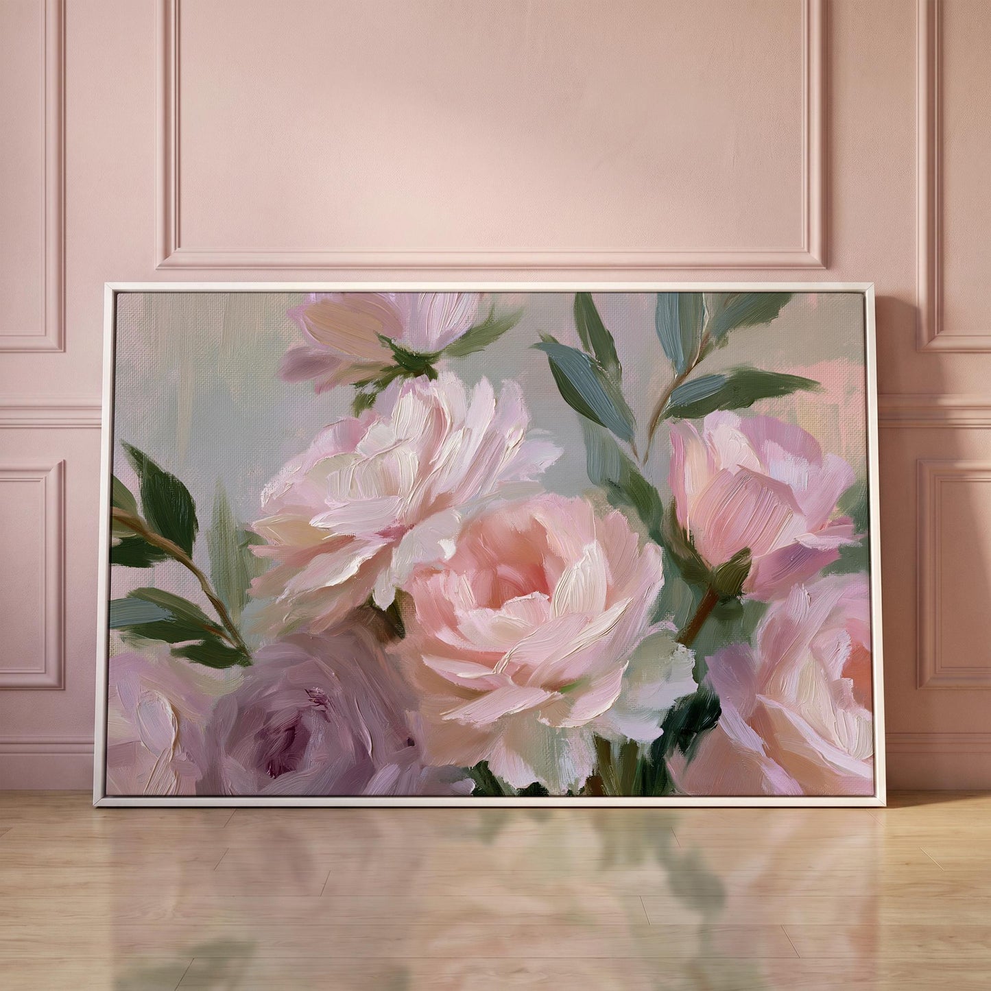 Peony Roses Canvas Wall Art