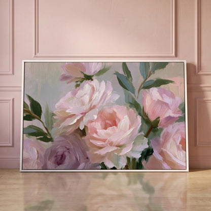 Peony Roses Canvas Wall Art