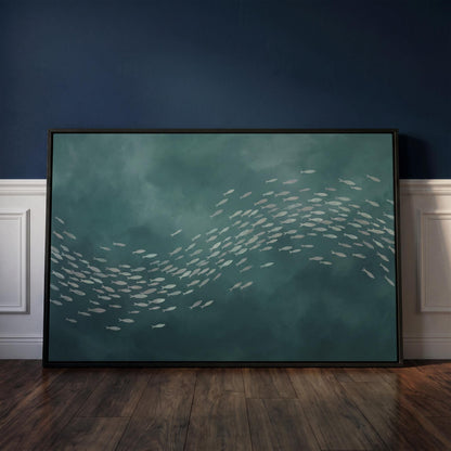 School of Fish Canvas Wall Art