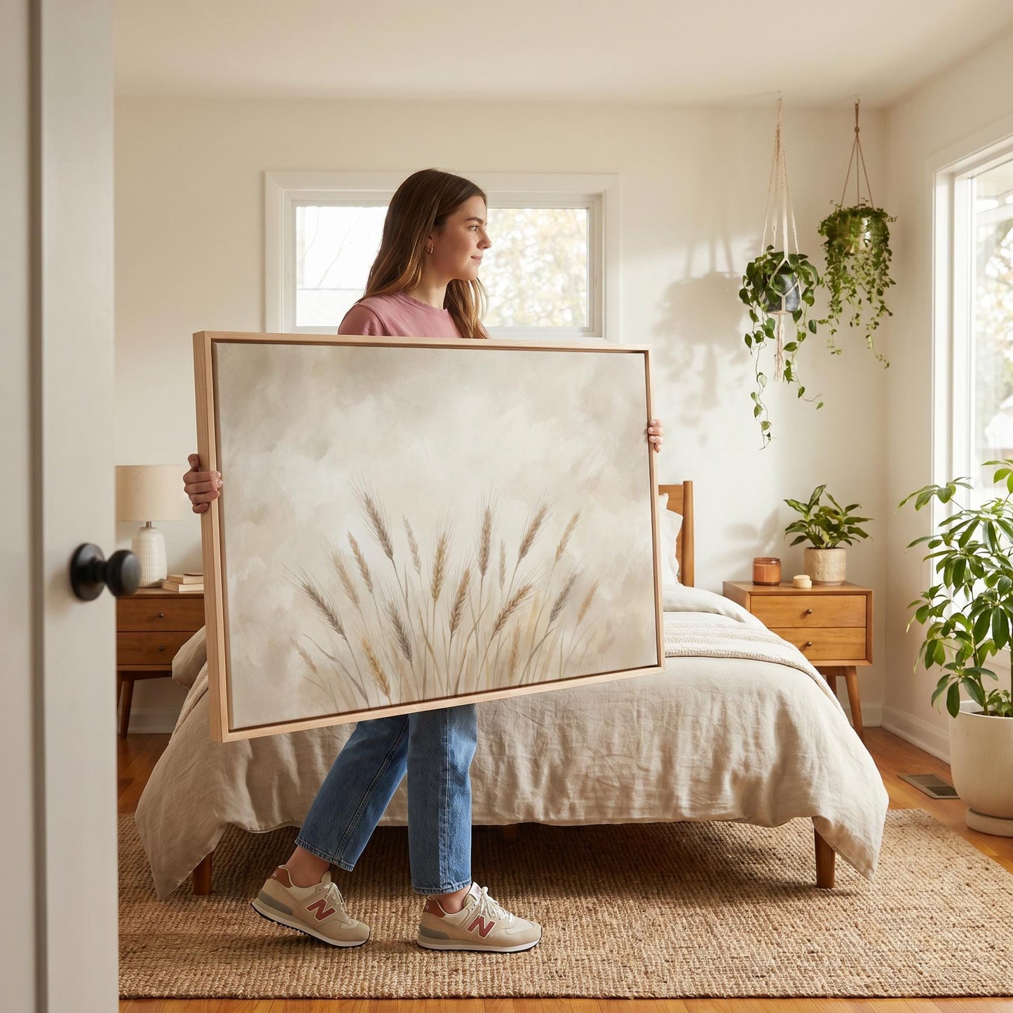 Wheat Stalks Canvas Wall Art